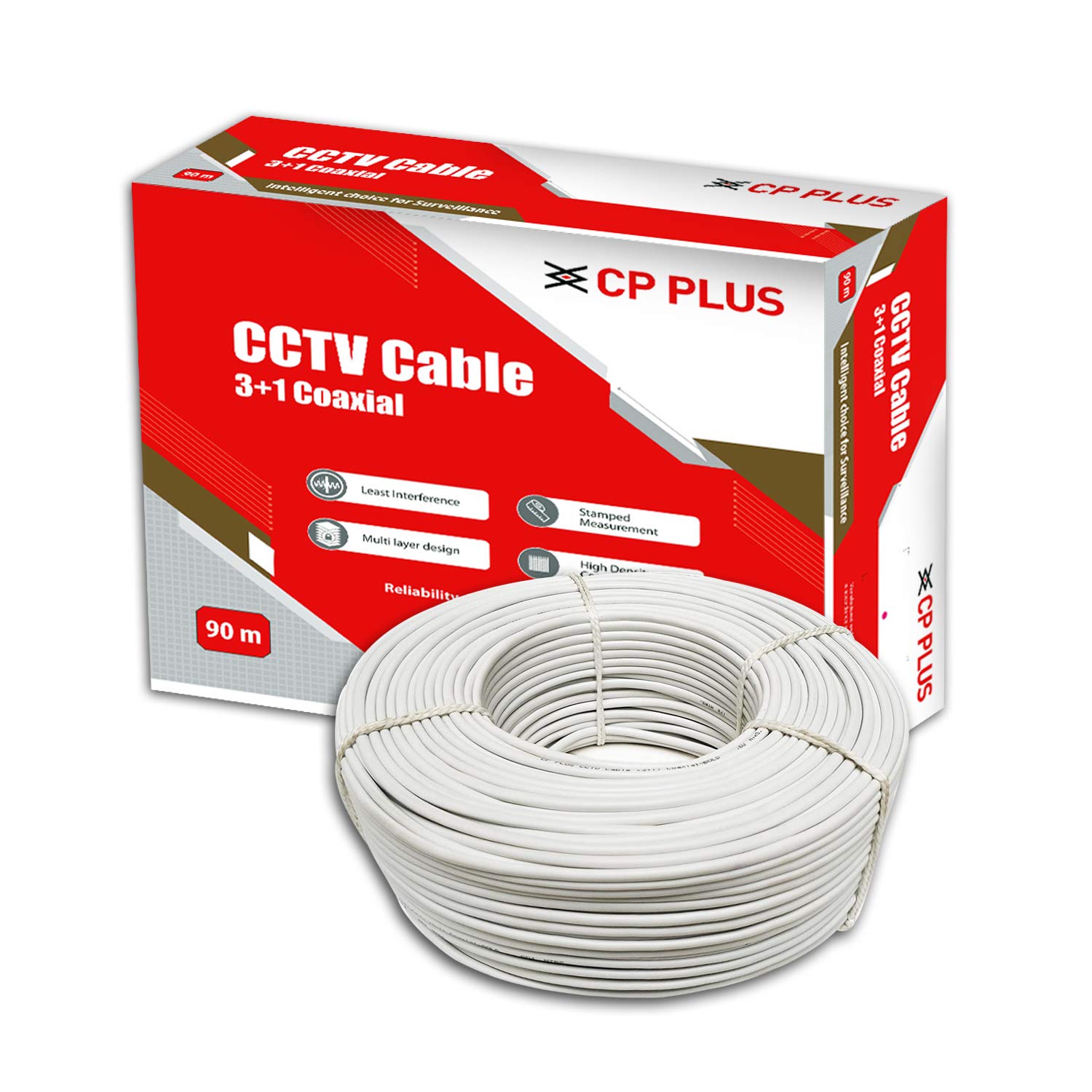 90m CP Plus CCTV Camera Cable-image